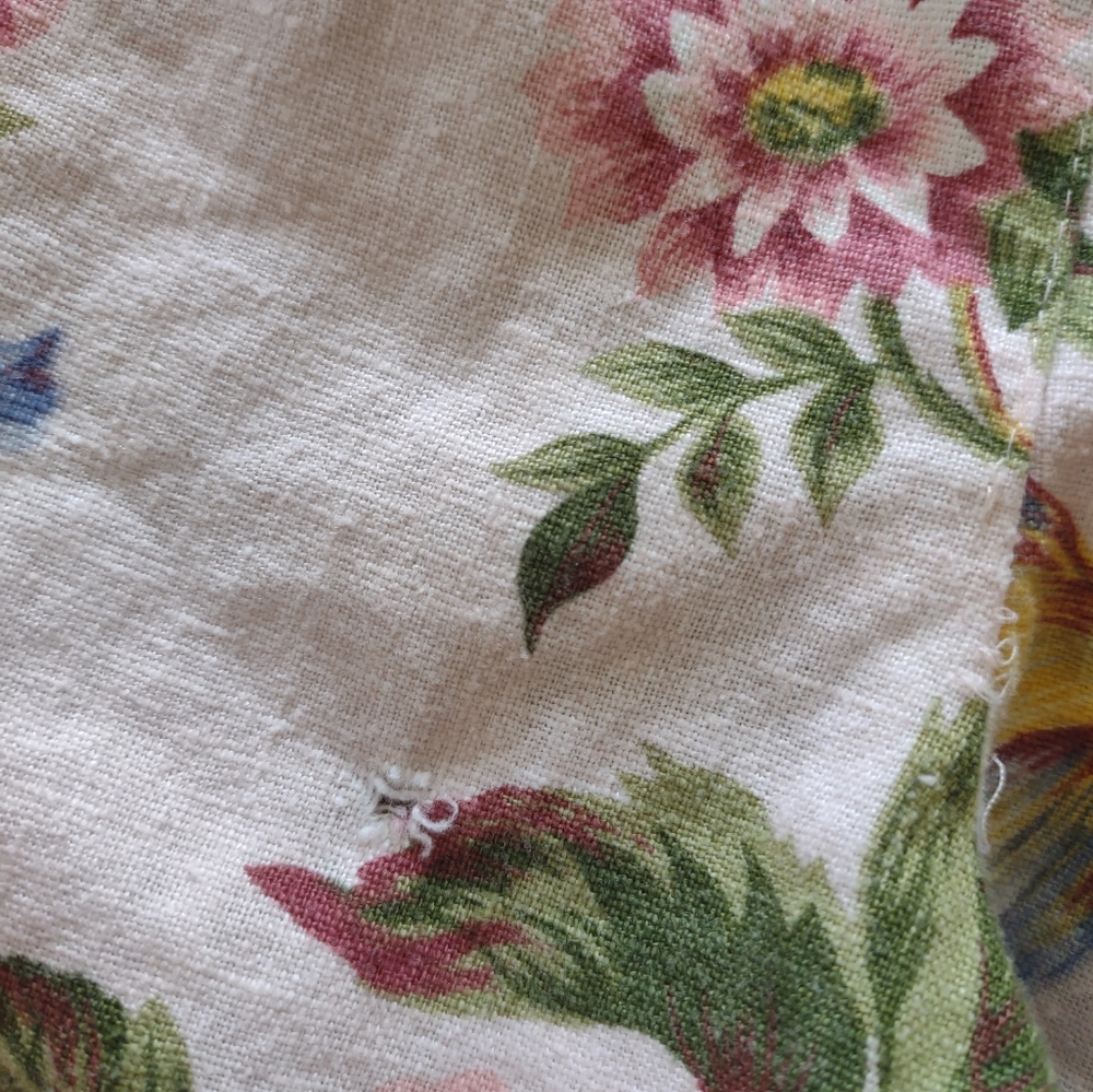 Bushwacker Womans Skirt Size 6 Pink Colorful Floral Print Linen Cotton Blend - Picture 9 of 11